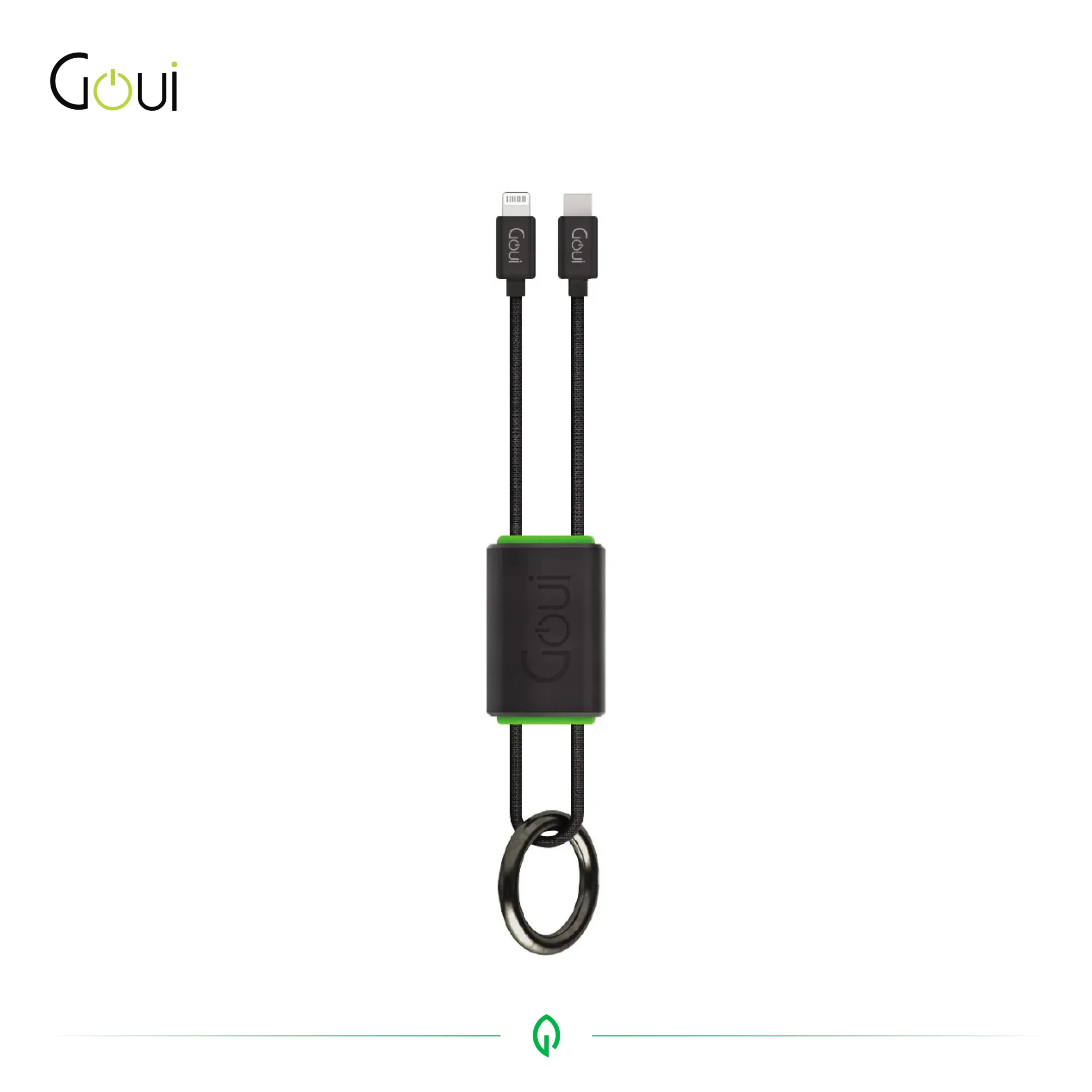 Goui Lock - Câble iPhone Porte-Clés Lightning vers Type C (27 cm)